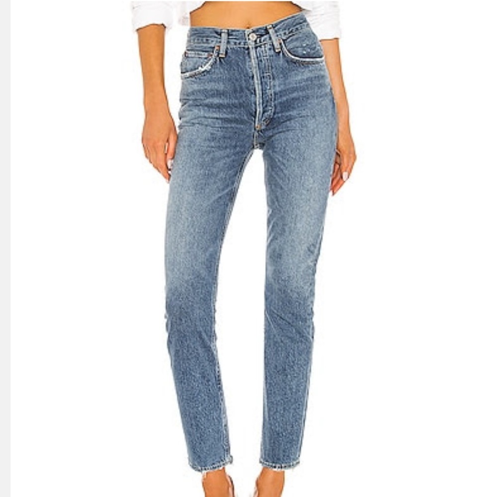 Agolde High Rise Blue Women's Jeans